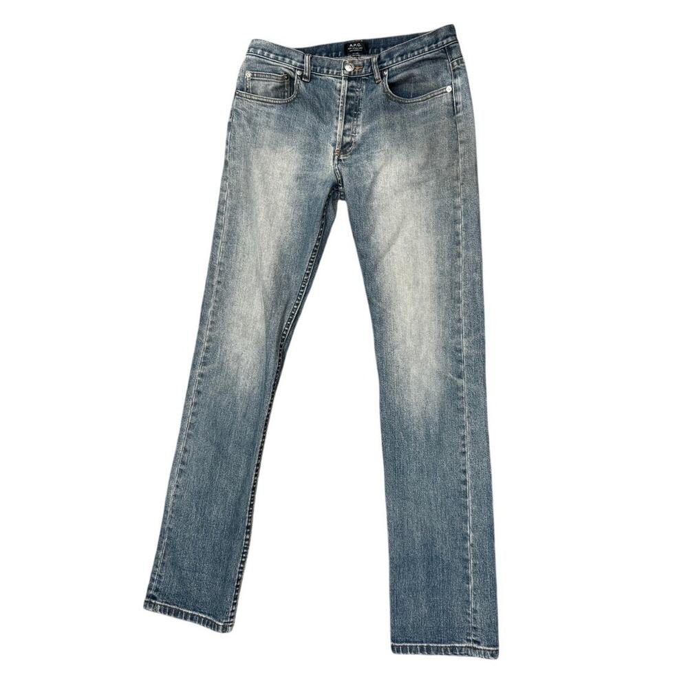A.P.C. New Standard Slim Straight Jeans Light Wash 31x34 Men's/Unisex
